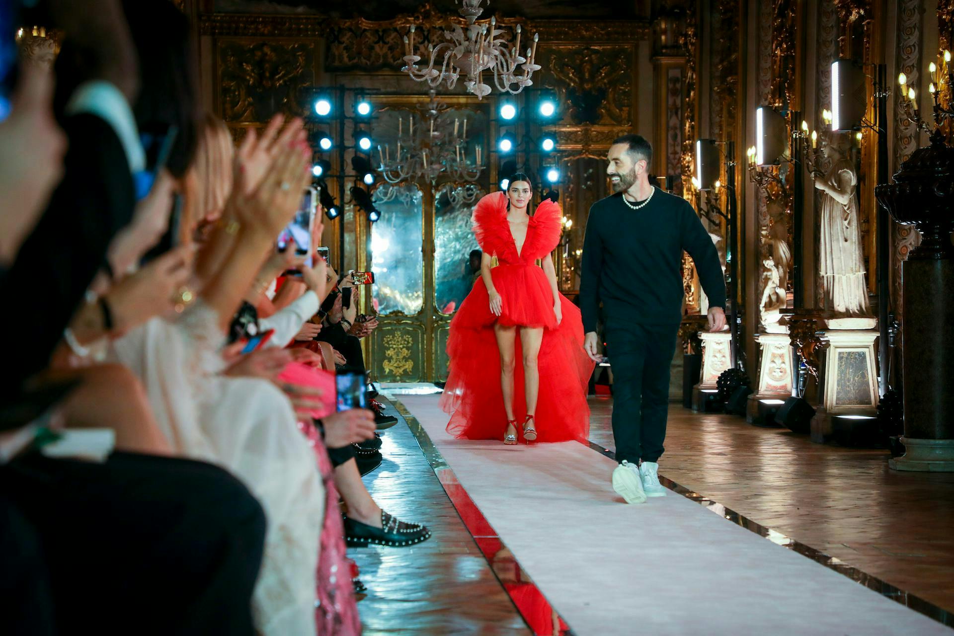 giambattista valli h&m event rome fashion show person human clothing apparel shoe footwear sleeve long sleeve