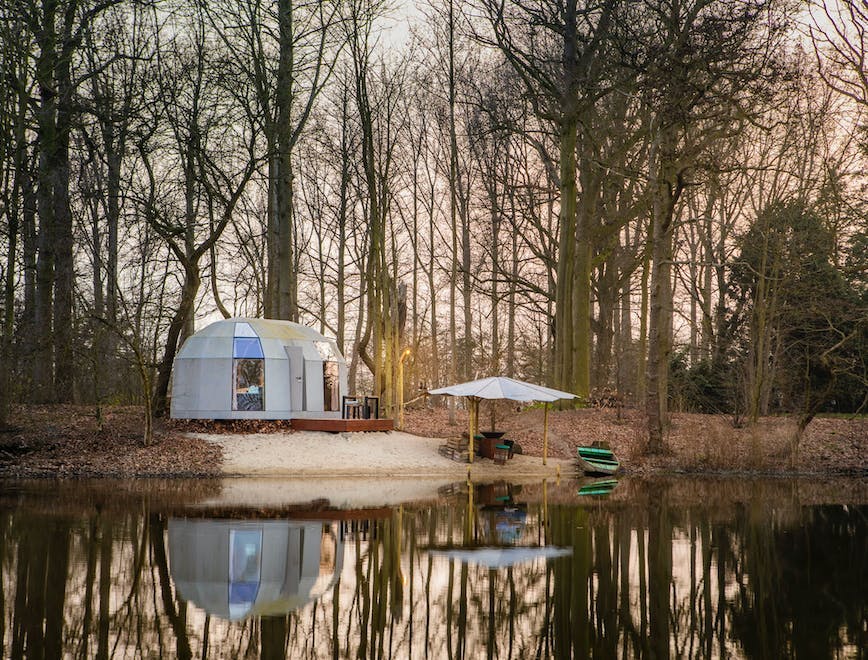 nature outdoors water land shelter countryside rural building