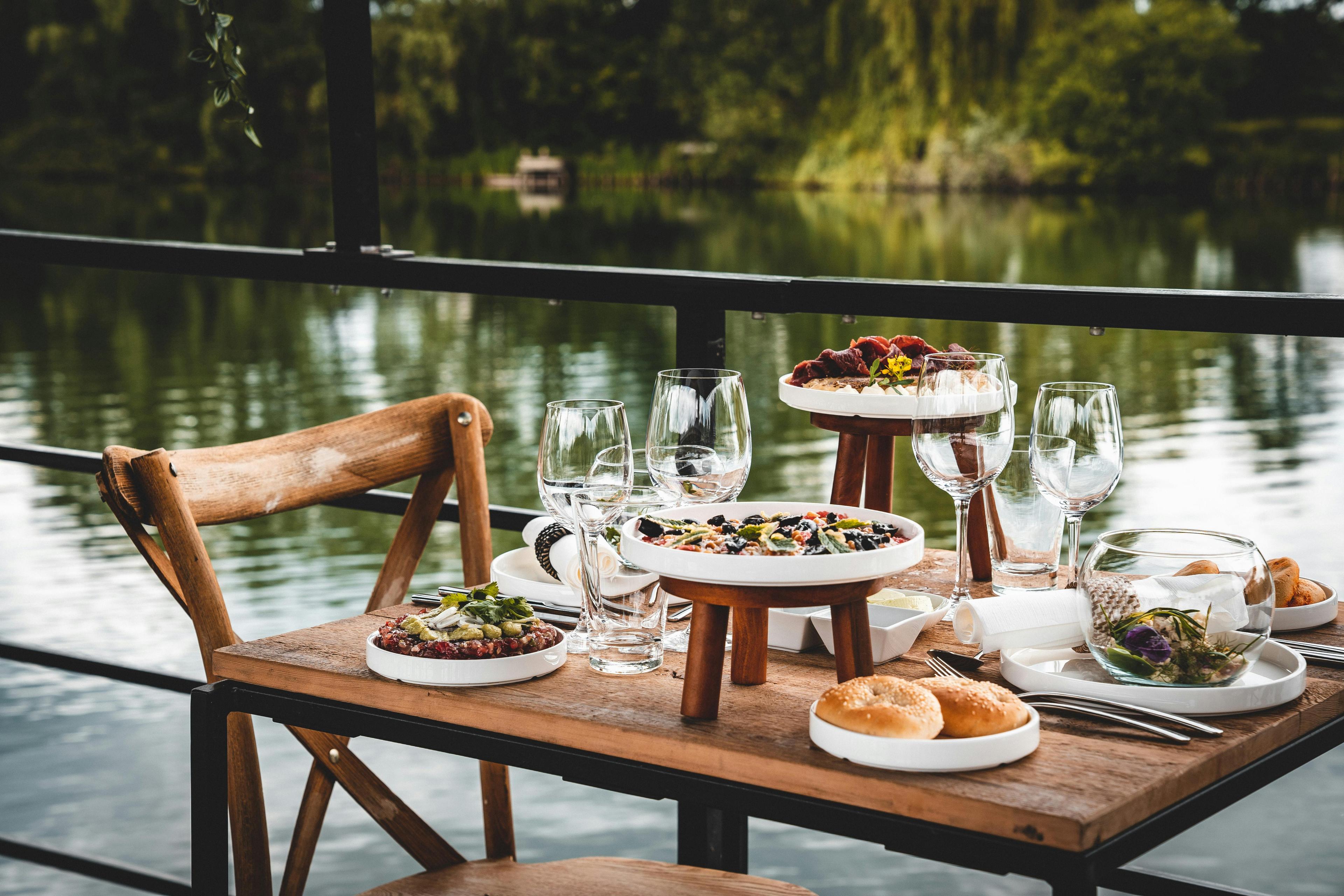 table furniture meal food chair dining table wood