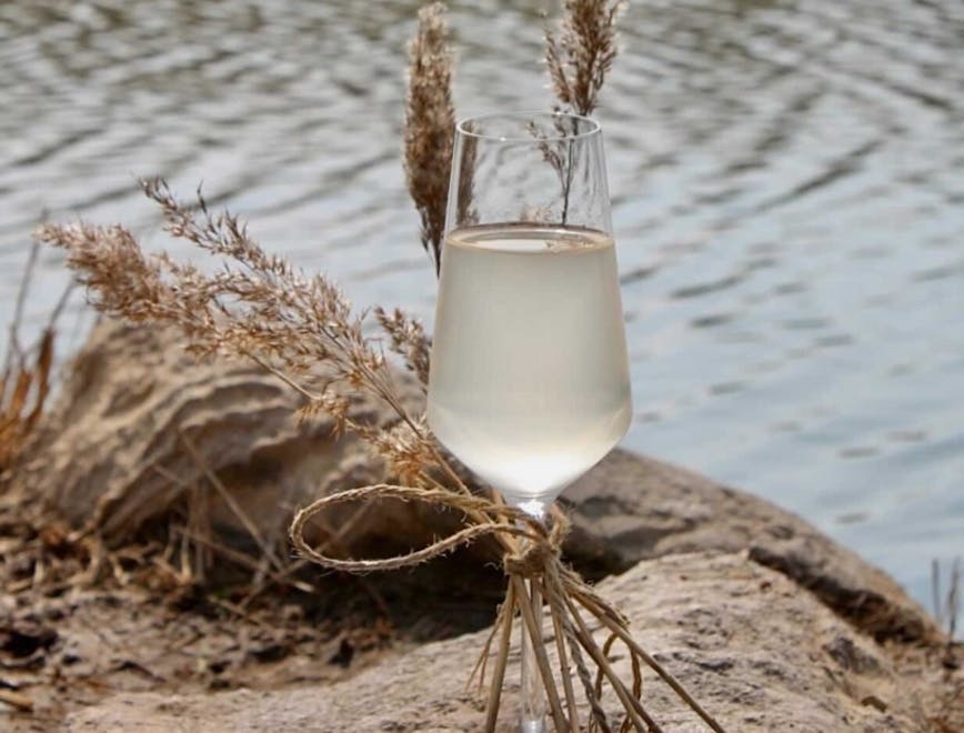 glass goblet beverage drink