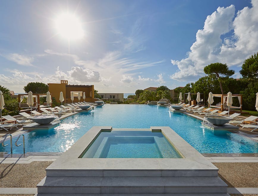 resort hotel building pool water swimming pool