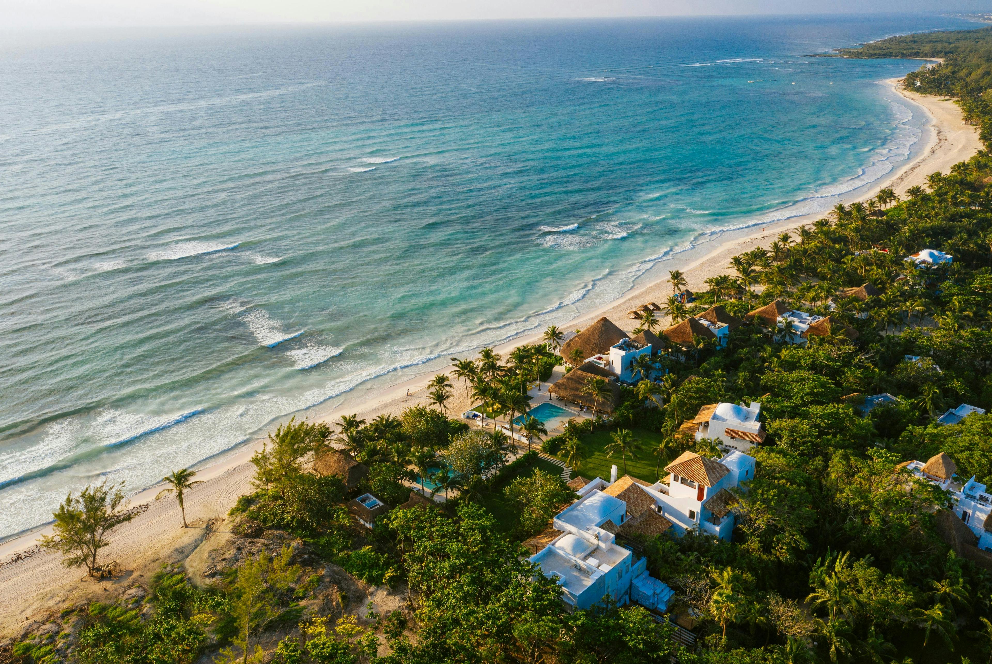 solidaridad quintana roo sea outdoors nature water shoreline coast building architecture aerial view