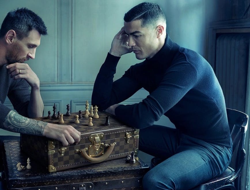 Lionel Messi et Cristiano Ronaldo pour la campagne Louis Vuitton.