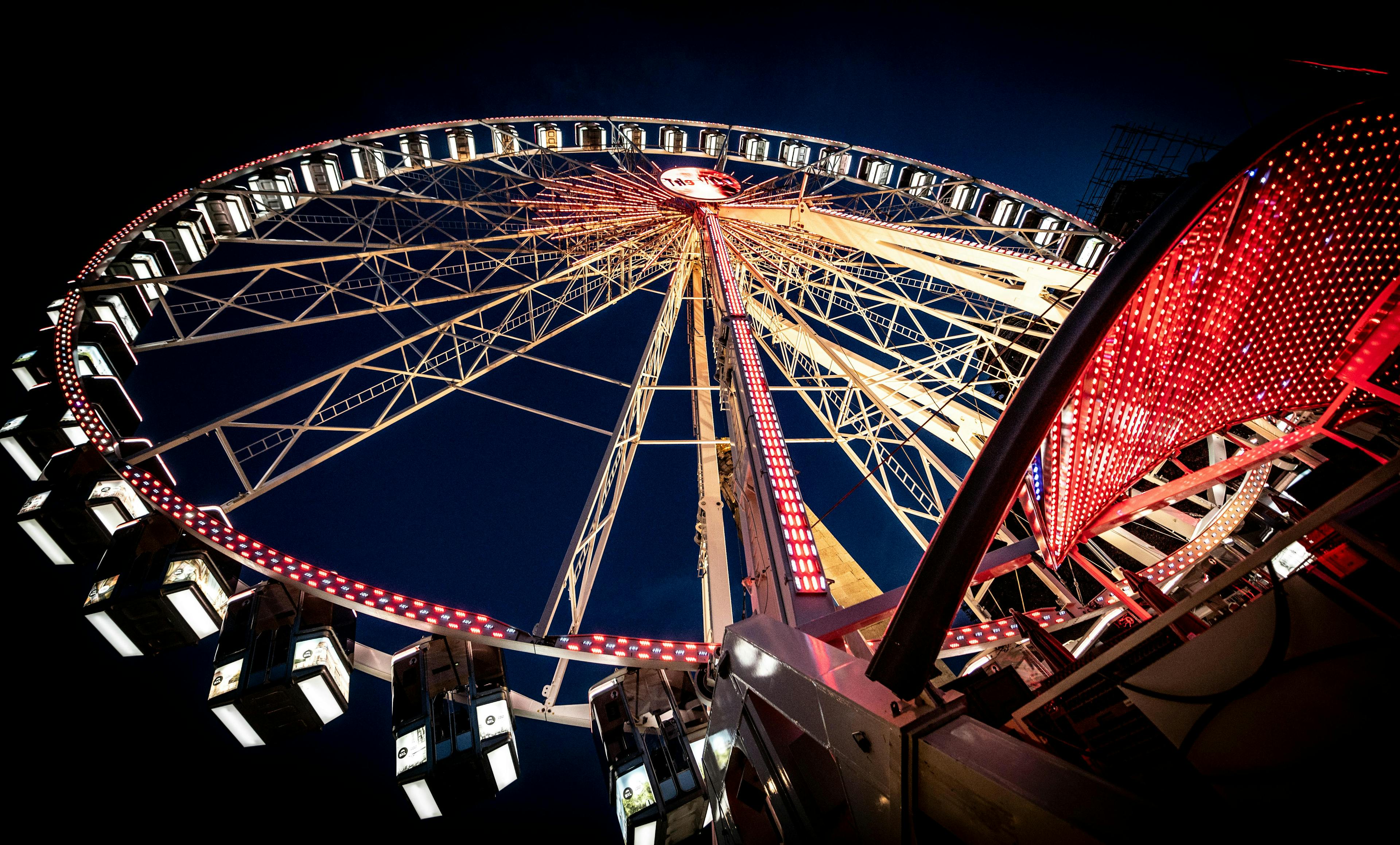 fun amusement park ferris wheel