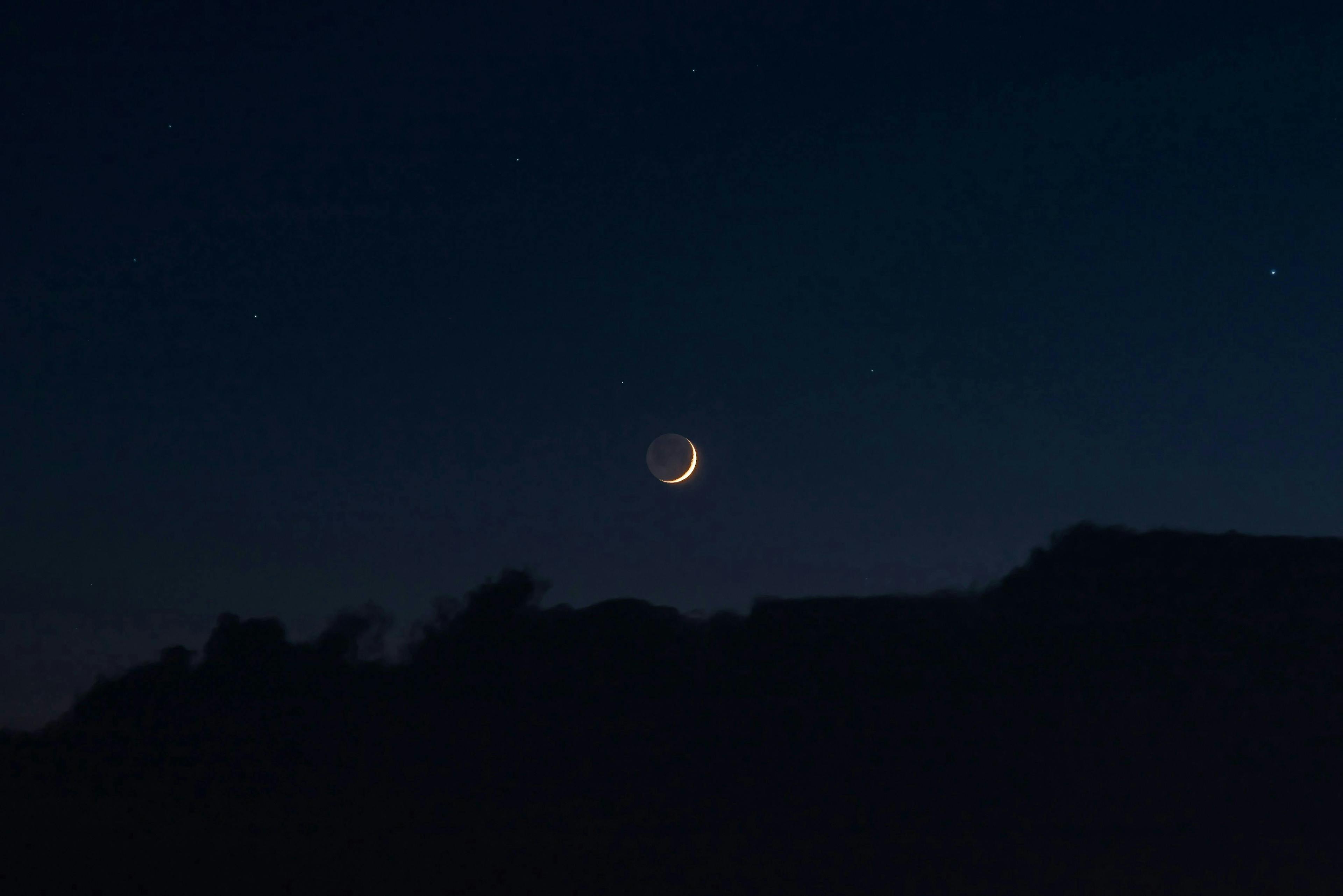 nature night outdoors astronomy moon