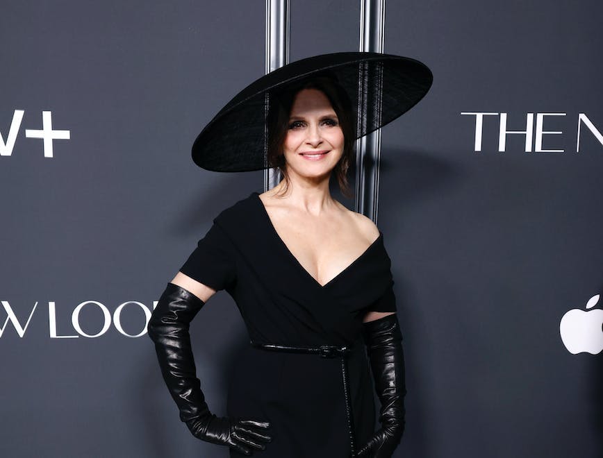 Juliette Binoche en Dior à l'avant-première de "The New Look". © Dior