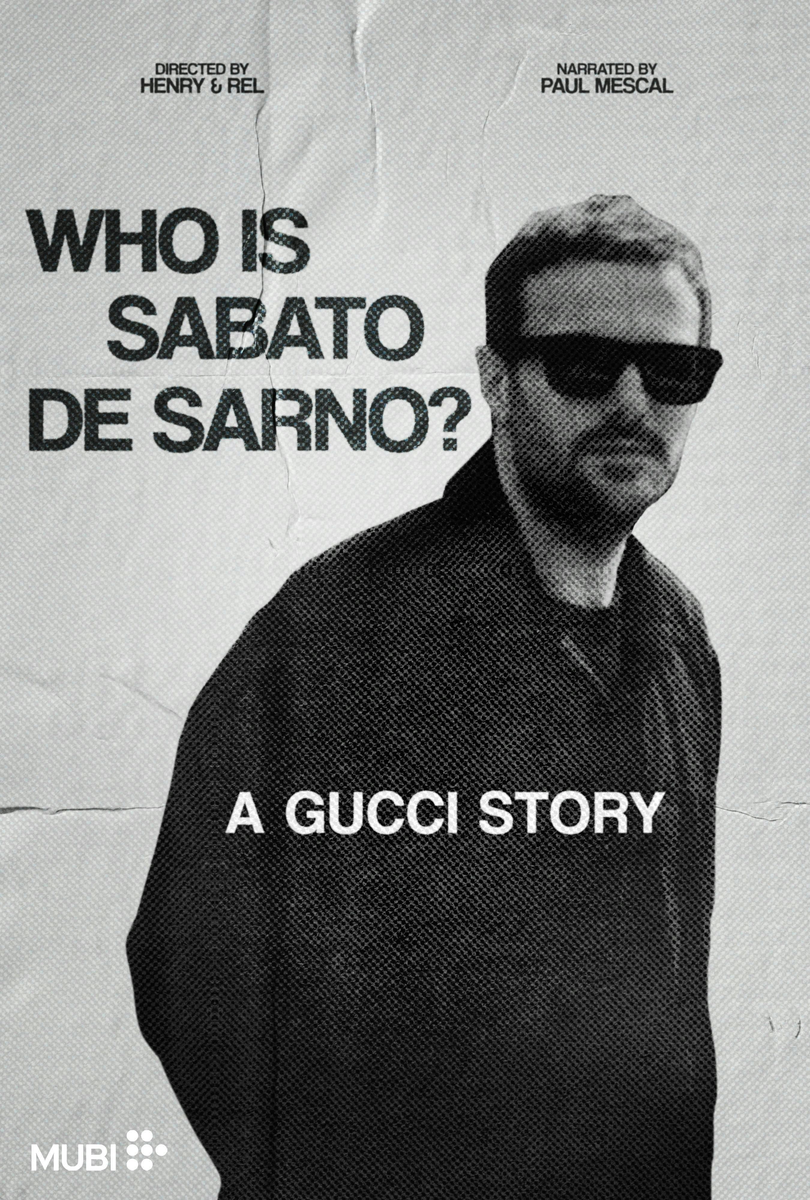 Affiche "Qui est Sabato De Sarno ? Une histoire de Gucci". © Gucci