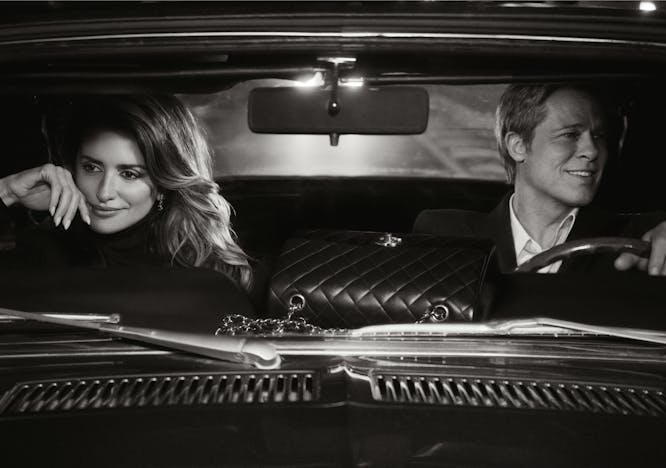 Penélope Cruz et Brad Pitt au cœur d'une nouvelle campagne Chanel. © CHANEL