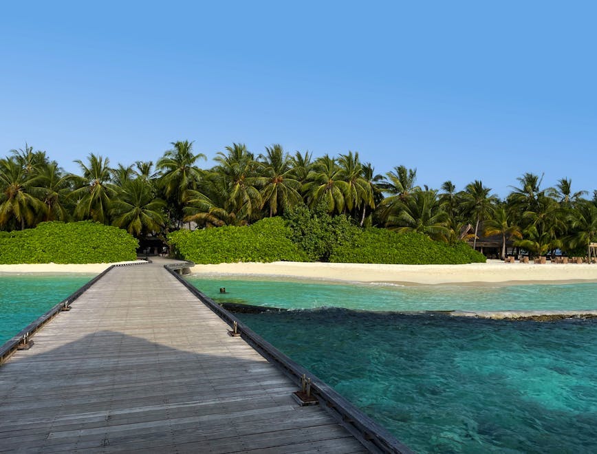 summer water waterfront land nature outdoors tropical sea pier port