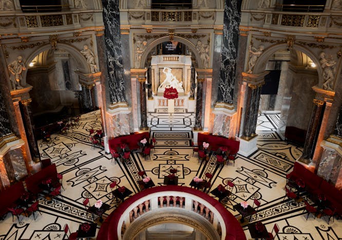 floor flooring handrail altar person corridor indoors interior design crypt staircase