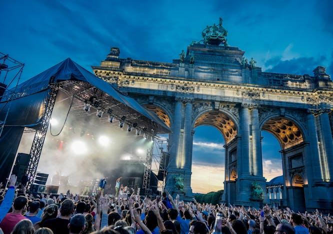 concert crowd person stage